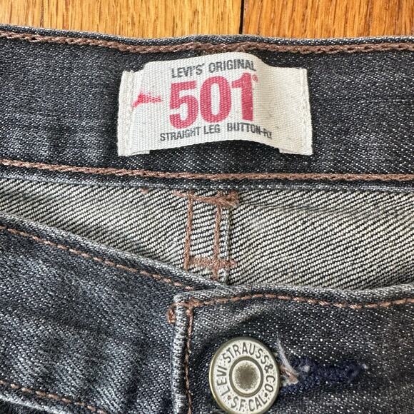 Levi’s 501 Black Denim Jeans – Vintage Straight Leg – W34 L30 - Picture 2 of 15